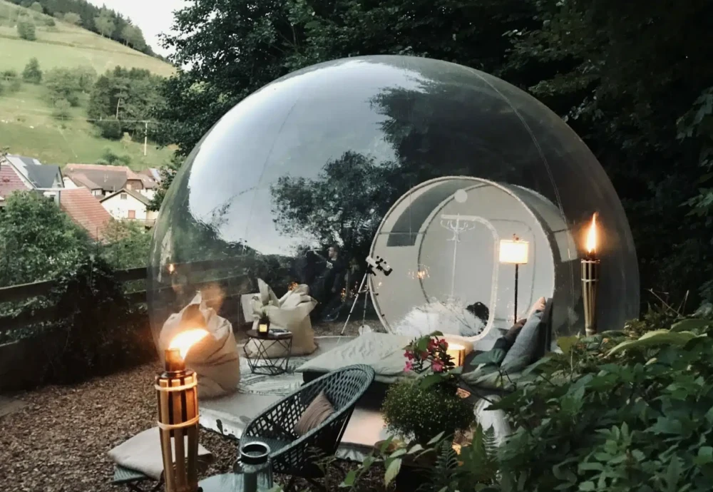 romantic bubble tent